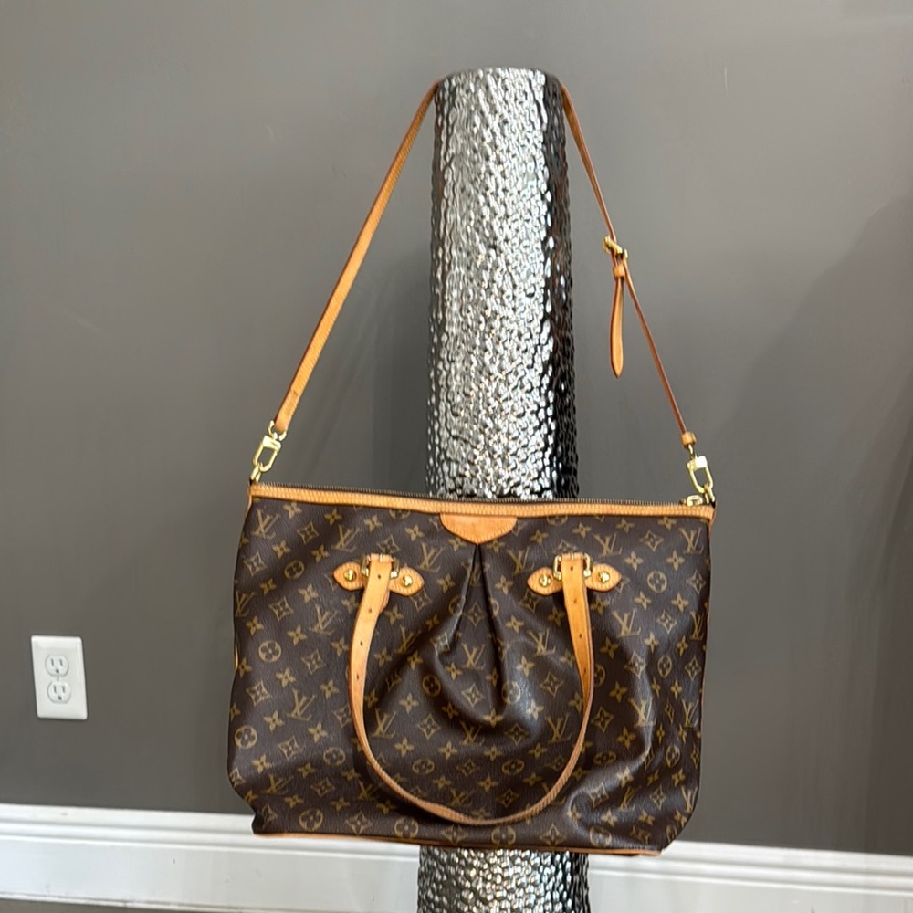 Louis Vuitton Brown Monogram Palermo Shoulder Tote